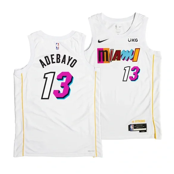 NBA Shirts Bam Adebayo Nike Miamimashup Vol Swingman Jersey